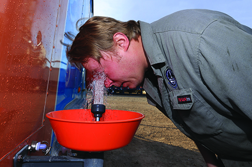 Typical Waterfleet Service Setup at a Worksite